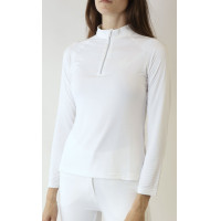 T-shirt Montar MoMaja lange mouwen dames Wit