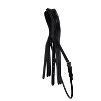 Hoofdstelkopstuk Montar aangepast gelooid leer Zwart