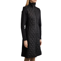 Lange jas Montar MoQuinn hybride gewatteerd Curve dames Zwart