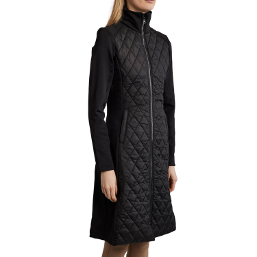 Lange jas Montar MoQuinn hybride gewatteerd Curve dames Zwart