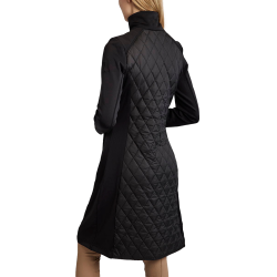 Lange jas Montar MoQuinn hybride gewatteerd Curve dames Zwart