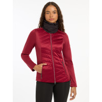 Rekbare LeMieux halswarmer met print Petrol Blauw