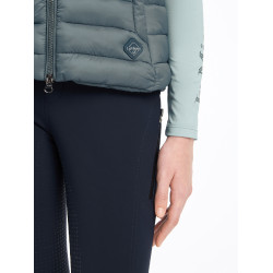 Mouwloze bodywarmer met capuchon LeMieux Milly Young Rider Petrol Blauw