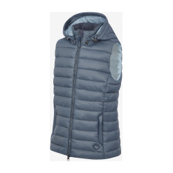 Mouwloze bodywarmer met capuchon LeMieux Milly Young Rider Petrol Blauw