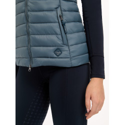 Mouwloze bodywarmer met capuchon LeMieux Tilly dames Petrol Blauw