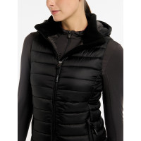Mouwloze bodywarmer met capuchon LeMieux Tilly dames Zwart oud model