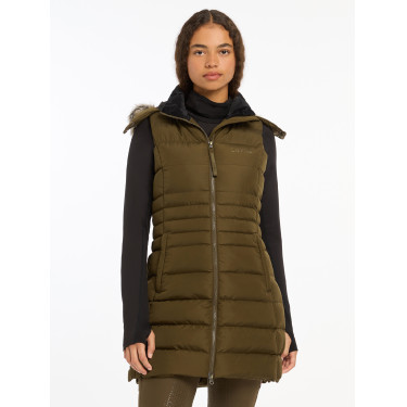 Mouwloze gewatteerde bodywarmer LeMieux Harper Longline dames