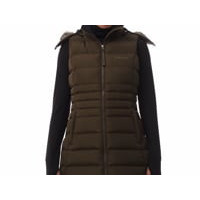 Mouwloze gewatteerde bodywarmer LeMieux Harper Longline dames Alpine Bruin
