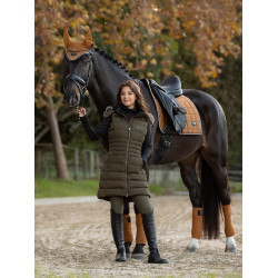 Mouwloze gewatteerde bodywarmer LeMieux Harper Longline dames Alpine Bruin Mouwloze gewatteerde bodywarmer LeMieux Harper Longline dames Alpine Bruin