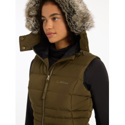 Mouwloze gewatteerde bodywarmer LeMieux Harper Longline dames Alpine Bruin Mouwloze gewatteerde bodywarmer LeMieux Harper Longline dames Alpine Bruin