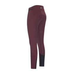 Rijbroek Euro-star Equitation Queen Diamond FullGrip zomer Zwarte baai Bordeaux