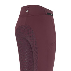Rijbroek Euro-star Equitation Queen Diamond FullGrip zomer Zwarte baai Bordeaux