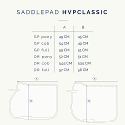 Zadeldek HV Polo Classic GP Zwart Zadeldek HV Polo Classic GP Zwart