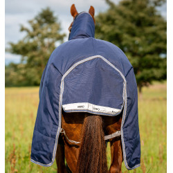Horseware Rhino Plus Turnout 0g Deken Marine / titaniumgrijs / klassiek blauw Marineblauw