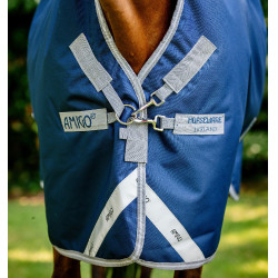 Horseware Dekens High Neck Amigo® Bravo 12 Original 250g 1200D Marine / grijs titanium / zilver Marineblauw