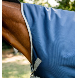 Horseware Dekens High Neck Amigo® Bravo 12 Original 250g 1200D Marine / grijs titanium / zilver Marineblauw