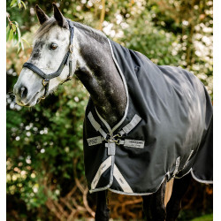 Horseware Dekens High Neck Amigo® Bravo 12 Original 250g 1200D Zwart / titaniumgrijs / zilver
