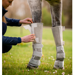 Rambo® Tech-Fit Vliegenbeschermers Horseware Zilver Rambo® Tech-Fit Vliegenbeschermers Horseware Zilver