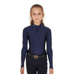 Basislaag Equestro trainingsshirt met lange mouwen voor meisjes