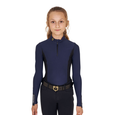 Basislaag Equestro trainingsshirt met lange mouwen voor meisjes
