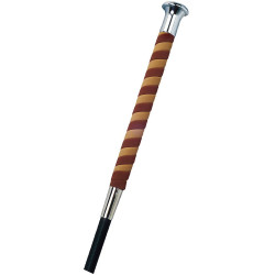 Korte Fleck-sjambok, handvat in nubuck