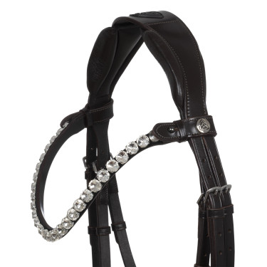 Bridon Ophelia van kalfsleer Acavallo Bruin / wit