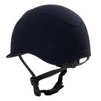 Meteor uniseks Equestro helm met reliëflogo Marine Marineblauw