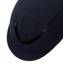 Meteor uniseks Equestro helm met reliëflogo Marine Marineblauw
