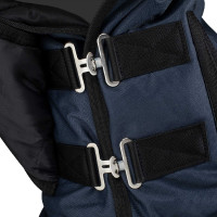 Paddock halsbeschermer van ripstop-stof Equestro Marine Marineblauw