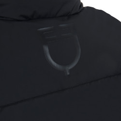 Korte damesdonsjas in stretchstof Equestro Zwart