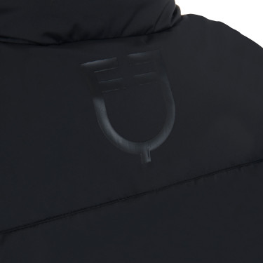 Korte damesdonsjas in stretchstof Equestro Zwart