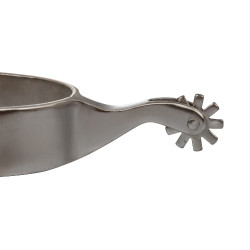 Éperons Pool's unisexes en acier avec molette dentée