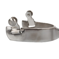 Éperons Pool's unisexes en acier avec molette dentée