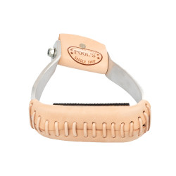Barrel Pool's stijgbeugels met met leer beklede opstap Barrel Pool's stijgbeugels met met leer beklede opstap