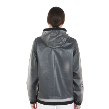 Technische transparante regenjas dames Equestro Grijs