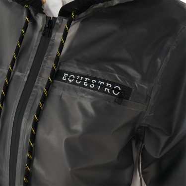 Technische transparante regenjas dames Equestro Grijs