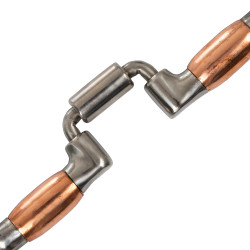 Mors correctionnel avec garniture turquoise Pool's