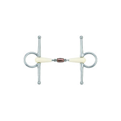 Koperkleurig Happy Mouth bit met scharen en dubbele breuk