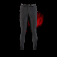 Equestro slim fit herenbroek Ridertechnology met thermogesealde naden Zwart