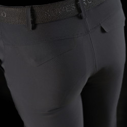 Equestro slim fit herenbroek Ridertechnology met thermogesealde naden Zwart Equestro slim fit herenbroek Ridertechnology met thermogesealde naden Zwart