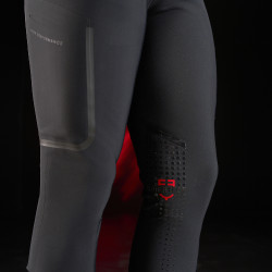 Equestro slim fit herenbroek Ridertechnology met thermogesealde naden Zwart Equestro slim fit herenbroek Ridertechnology met thermogesealde naden Zwart
