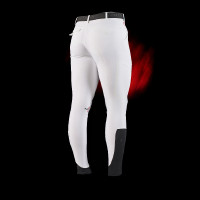 Equestro slim fit herenbroek Ridertechnology met thermogesealde naden Spotlijster Grijs Equestro slim fit herenbroek Ridertechnology met thermogesealde naden Spotlijster Grijs