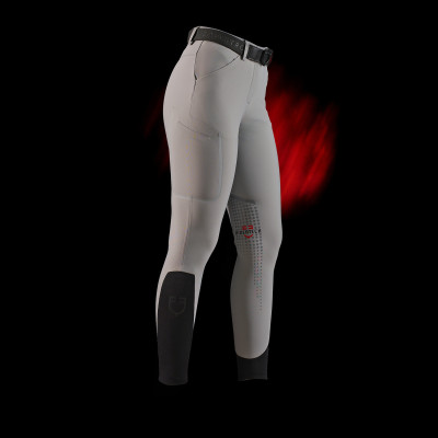 Pantalon slim fit femme Equestro Ridertechnology avec coutures thermosoudées Oiseau moqueur