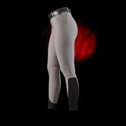 Slim fit damesbroek Equestro Ridertechnology met thermogesealde naden Spotlijster Grijs Slim fit damesbroek Equestro Ridertechnology met thermogesealde naden Spotlijster Grijs