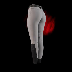 Slim fit damesbroek Equestro Ridertechnology met thermogesealde naden Spotlijster Grijs Slim fit damesbroek Equestro Ridertechnology met thermogesealde naden Spotlijster Grijs