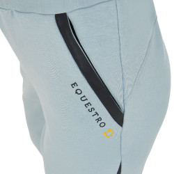 Dames tear-away broek met volledige lengte ritssluiting Equestro Grijze nevel Blauw