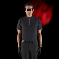 Herentrainingspolo Equestro Ridertechnology met korte mouwen en rits Zwart Herentrainingspolo Equestro Ridertechnology met korte mouwen en rits Zwart