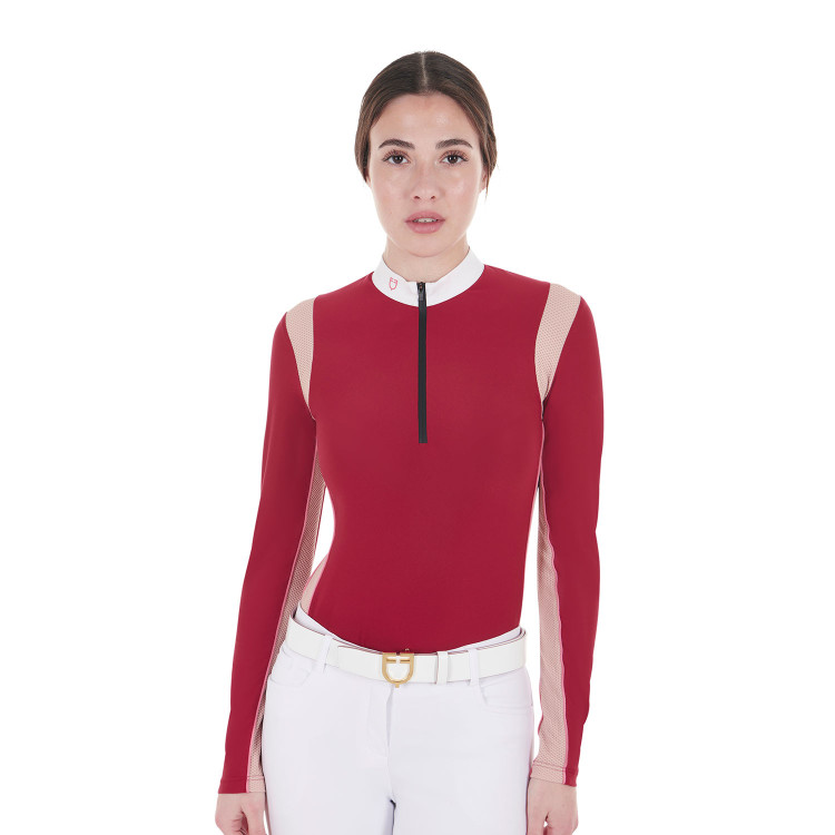 Wedstrijdpolo voor dames met mesh-inzetstukken Equestro