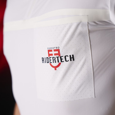 Wedstrijdpolo heren Equestro Ridertechnology met korte mouwen en ritssluiting Wedstrijdpolo heren Equestro Ridertechnology met korte mouwen en ritssluiting