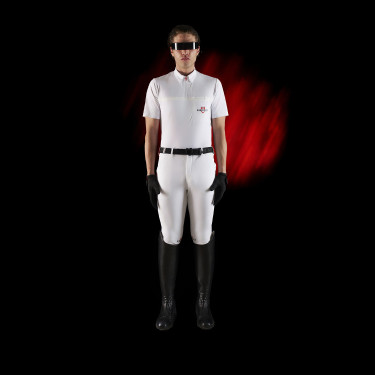 Wedstrijdpolo heren Equestro Ridertechnology met korte mouwen en ritssluiting Wedstrijdpolo heren Equestro Ridertechnology met korte mouwen en ritssluiting